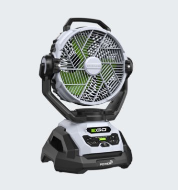 EGO ventilator FN1000E-K1252 met 2,5 Ah accu en standaard oplader