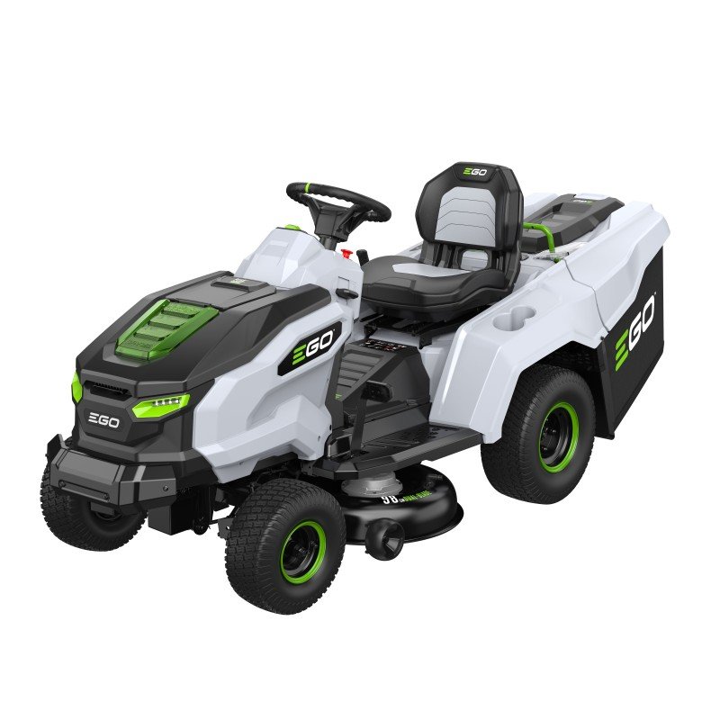 EGO Zitmaaier tractor TR3801E-B met 4x 10Ah accu