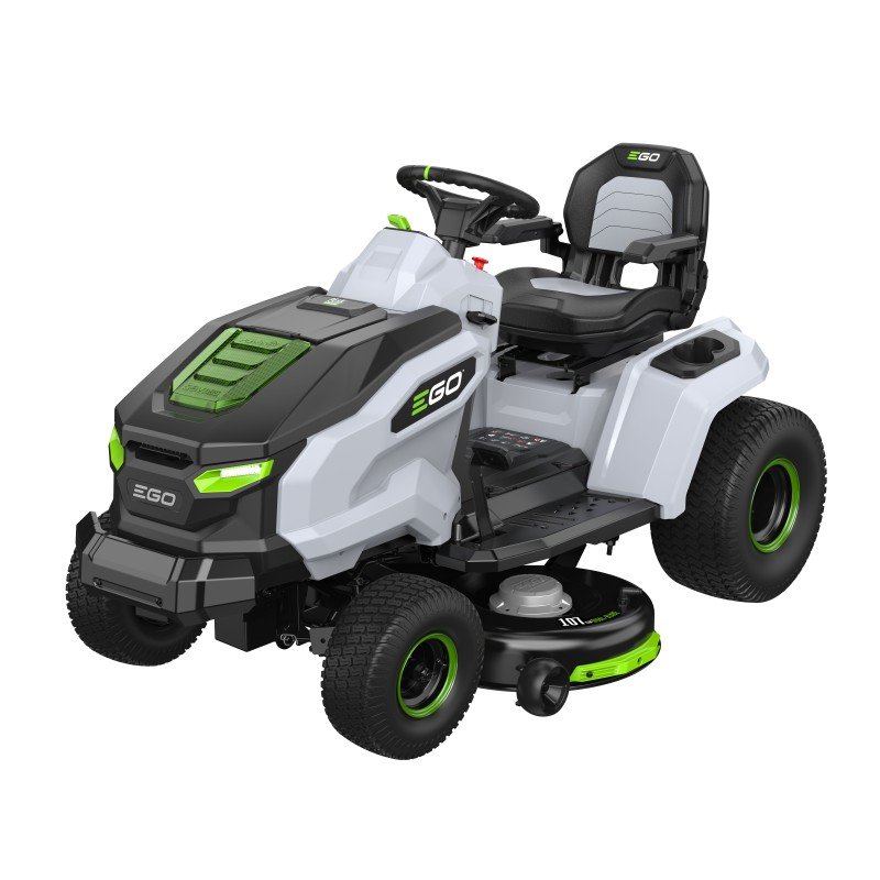 EGO Zitmaaier tractor TR4201E met 4x 10Ah accu